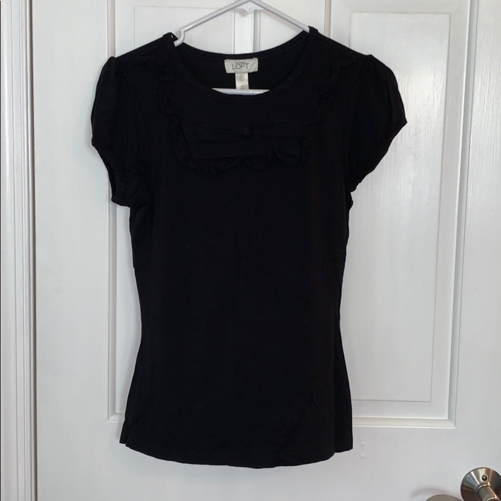 XS loft black top
